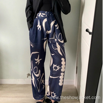 New Arrivals Floral Printed Long Loose Women's Pants